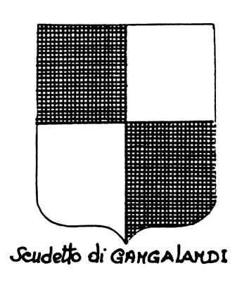 Imagen del término heráldico: Scudetto di Gangalandi